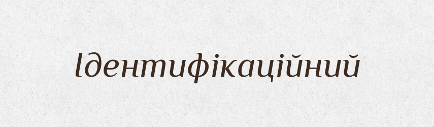 Ідентифікаційний — Великий тлумачний словник сучасної української мови