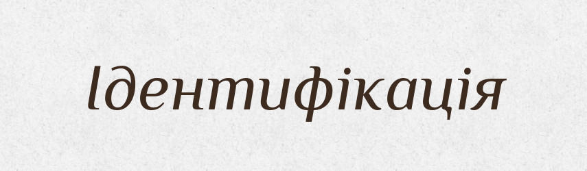 Ідентифікація — Великий тлумачний словник сучасної української мови