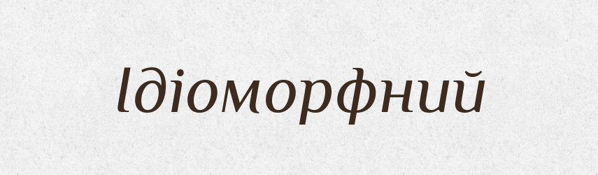 Ідіоморфний — Великий тлумачний словник сучасної української мови