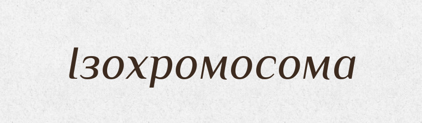 Ізохромосома — Великий тлумачний словник сучасної української мови