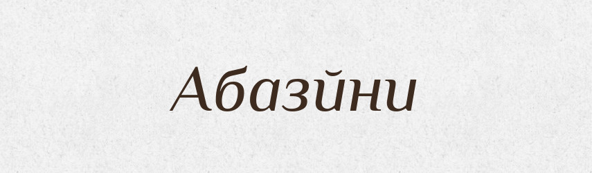 Абазйни — Великий тлумачний словник сучасної української мови