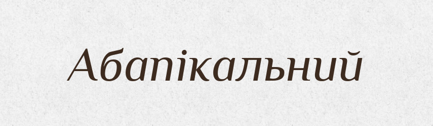Абапікальний — Великий тлумачний словник сучасної української мови