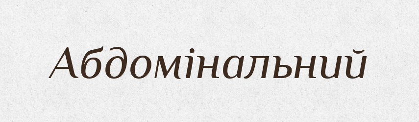 Абдомінальний — Великий тлумачний словник сучасної української мови