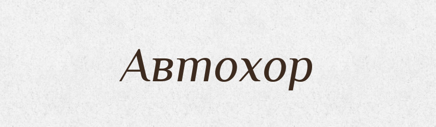 Автохор — Великий тлумачний словник сучасної української мови
