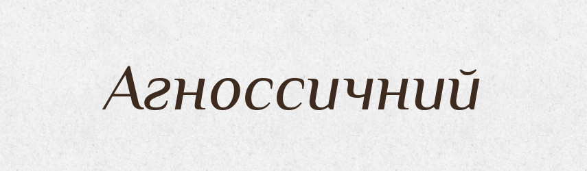 Агноссичний — Великий тлумачний словник сучасної української мови