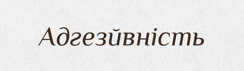 Адгезйвність — Великий тлумачний словник сучасної української мови