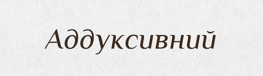 Аддуксивний — Великий тлумачний словник сучасної української мови