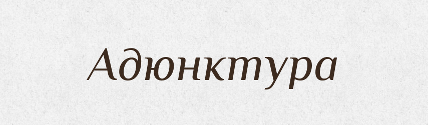 Адюнктура — Великий тлумачний словник сучасної української мови