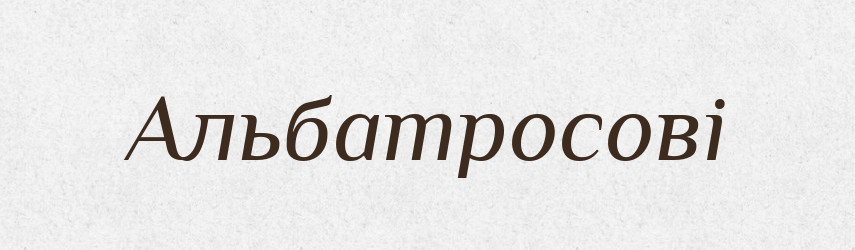 Альбатросові — Великий тлумачний словник сучасної української мови