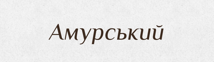 Амурський — Великий тлумачний словник сучасної української мови