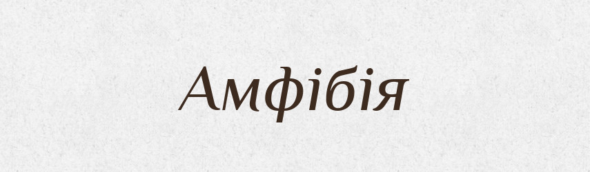 Амфібія — Великий тлумачний словник сучасної української мови