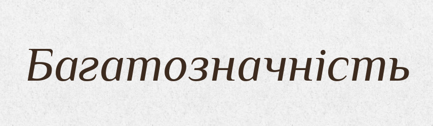 Багатозначність — Великий тлумачний словник сучасної української мови