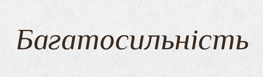 Багатосильність — Великий тлумачний словник сучасної української мови