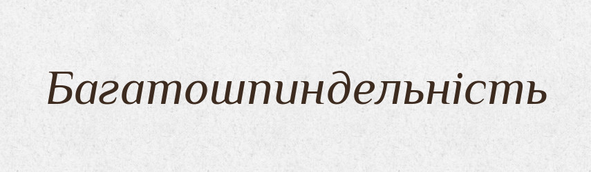 Багатошпиндельність — Великий тлумачний словник сучасної української мови