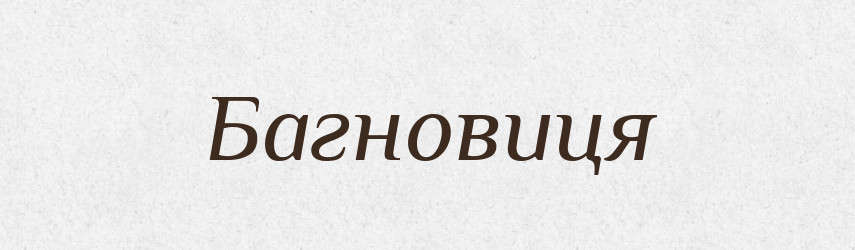 Багновиця — Великий тлумачний словник сучасної української мови