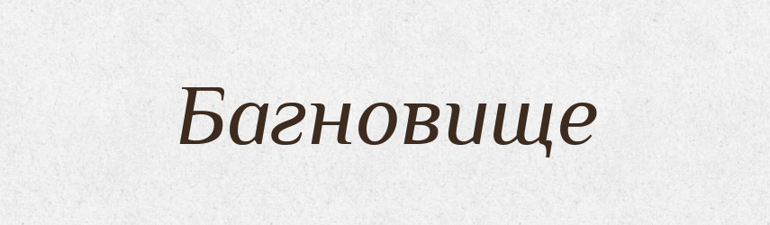 Багновище — Великий тлумачний словник сучасної української мови