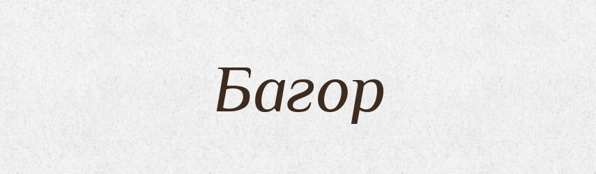 Багор — Великий тлумачний словник сучасної української мови