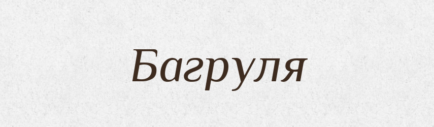 Багруля — Великий тлумачний словник сучасної української мови