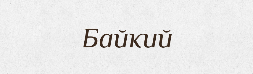 Байкий — Великий тлумачний словник сучасної української мови