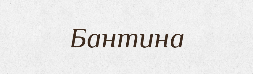 Бантина — Великий тлумачний словник сучасної української мови