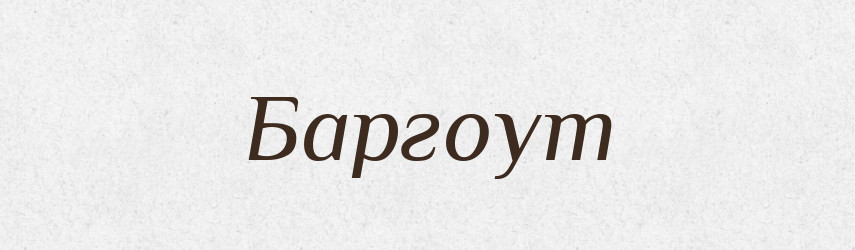 Баргоут — Великий тлумачний словник сучасної української мови