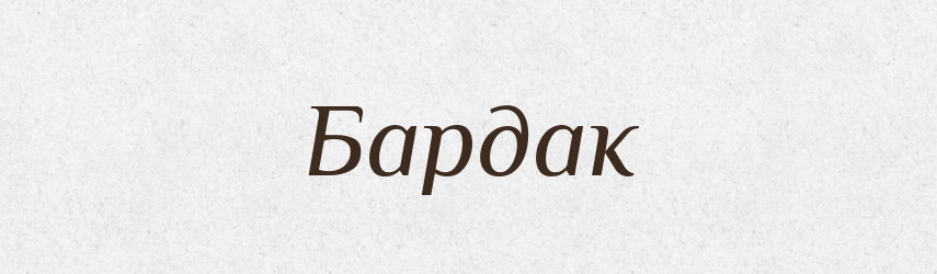 Бардак — Великий тлумачний словник сучасної української мови