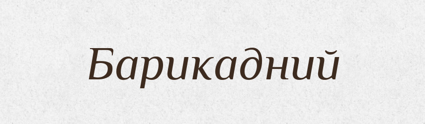 Барикадний — Великий тлумачний словник сучасної української мови