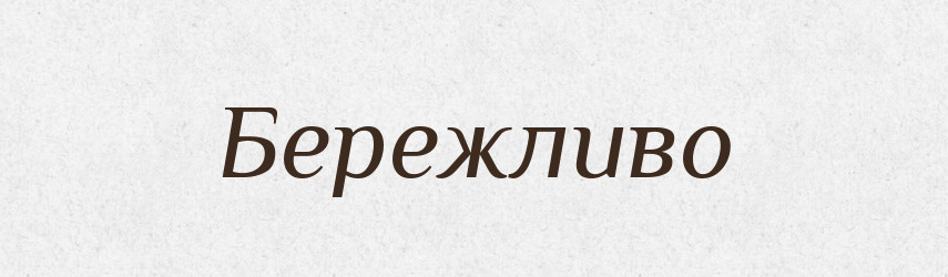 Бережливо — Великий тлумачний словник сучасної української мови