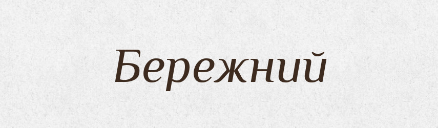 Бережний — Великий тлумачний словник сучасної української мови