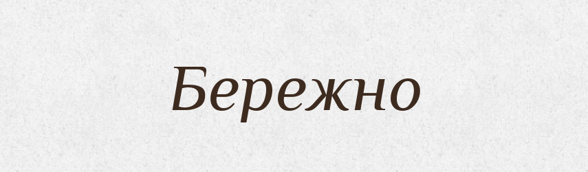 Бережно — Великий тлумачний словник сучасної української мови