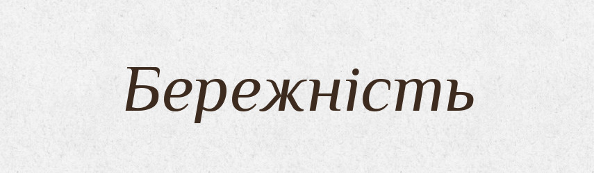 Бережність — Великий тлумачний словник сучасної української мови