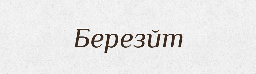 Березйт — Великий тлумачний словник сучасної української мови