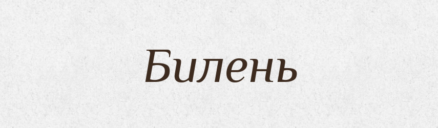 Билень — Великий тлумачний словник сучасної української мови