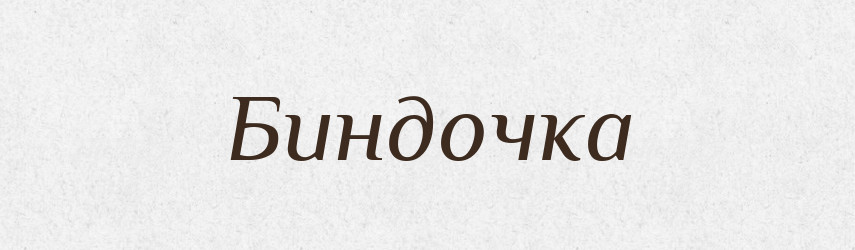 Биндочка — Великий тлумачний словник сучасної української мови