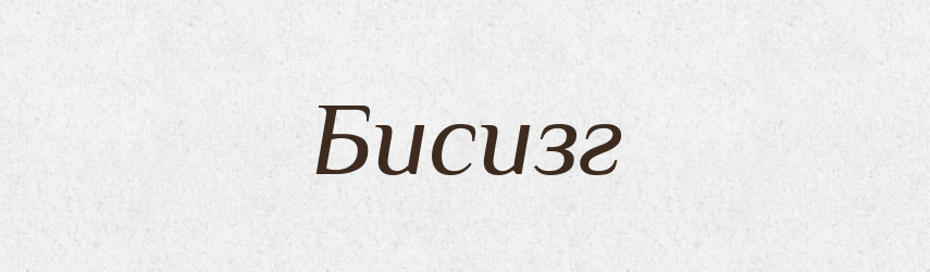 Бисизг — Великий тлумачний словник сучасної української мови