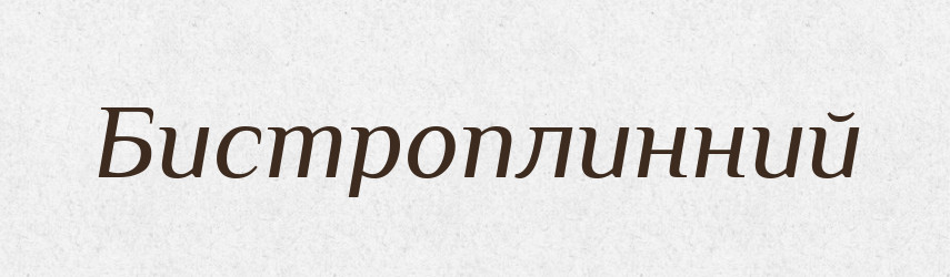Бистроплинний — Великий тлумачний словник сучасної української мови