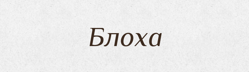 Блоха — Великий тлумачний словник сучасної української мови
