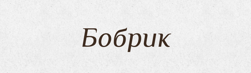 Бобрик — Великий тлумачний словник сучасної української мови