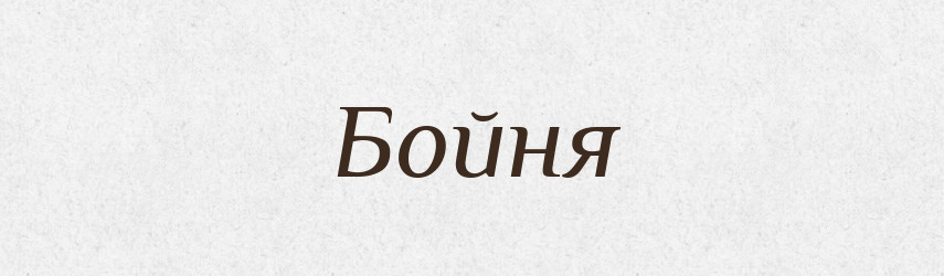 Бойня — Великий тлумачний словник сучасної української мови