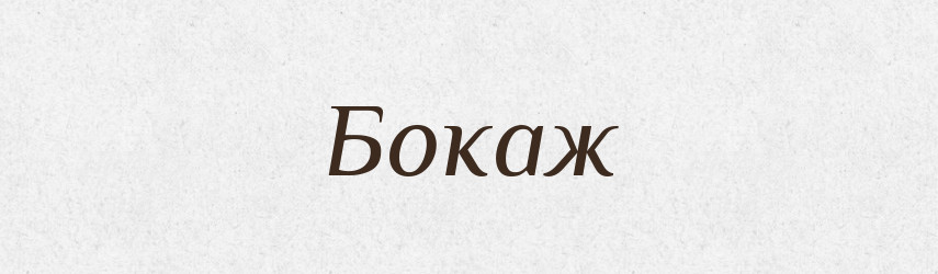 Бокаж — Великий тлумачний словник сучасної української мови