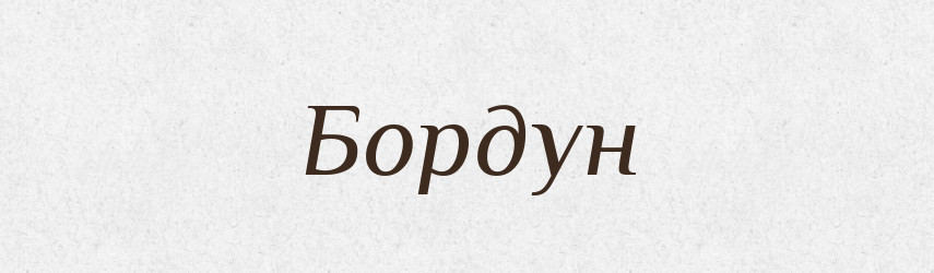 Бордун — Великий тлумачний словник сучасної української мови