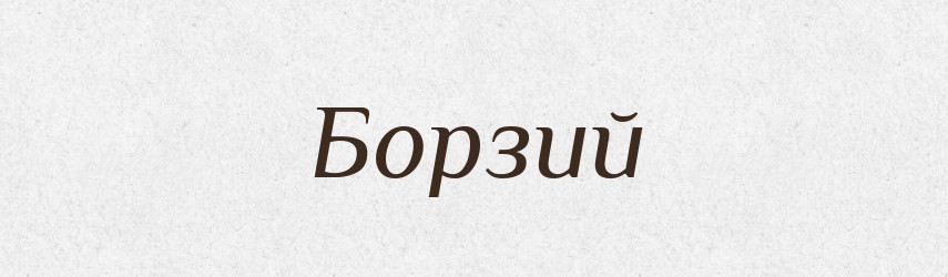 Борзий — Великий тлумачний словник сучасної української мови