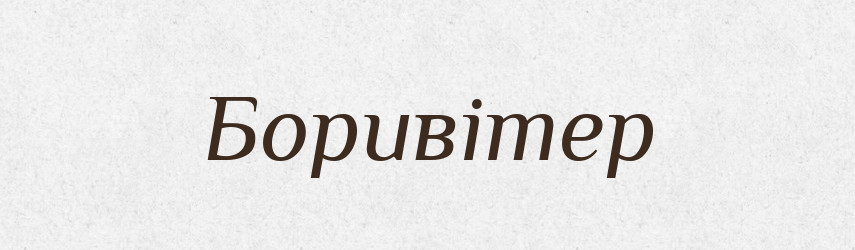 Боривітер — Великий тлумачний словник сучасної української мови