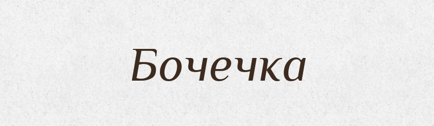 Бочечка — Великий тлумачний словник сучасної української мови