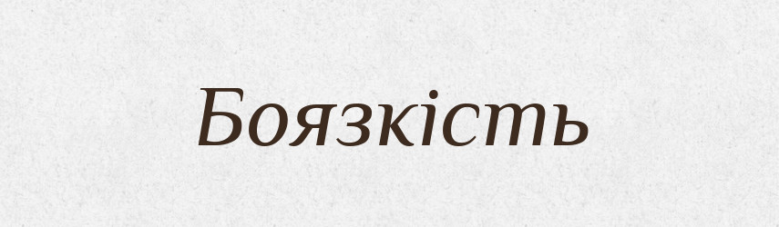 Боязкість — Великий тлумачний словник сучасної української мови