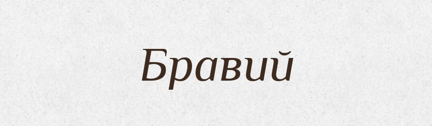 Бравий — Великий тлумачний словник сучасної української мови