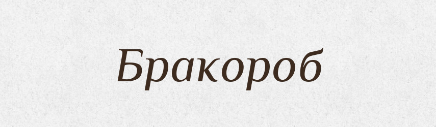 Бракороб — Великий тлумачний словник сучасної української мови