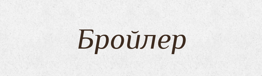 Бройлер — Великий тлумачний словник сучасної української мови