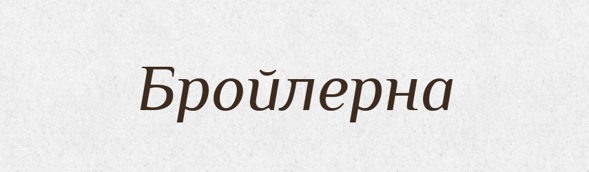 Бройлерна — Великий тлумачний словник сучасної української мови