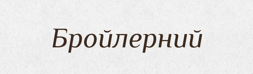 Бройлерний — Великий тлумачний словник сучасної української мови